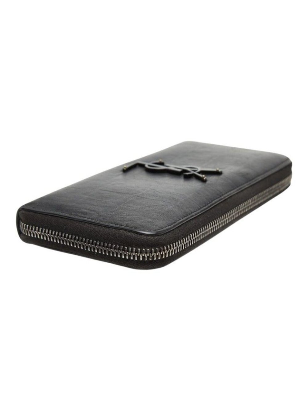 Saint Laurent YSL Logo Croco Wallet - Picture 6 of 10